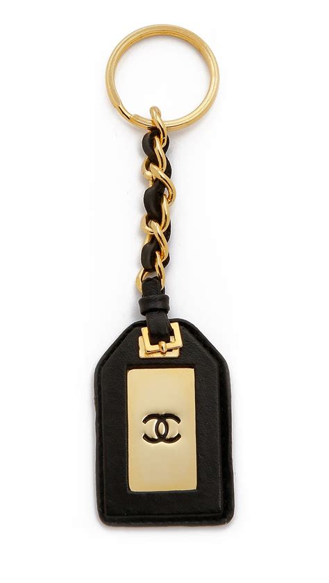 vintage chanel keychain|chanel fluffy keychain.